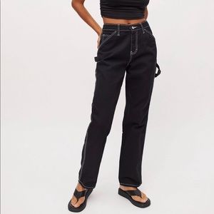 Dickies Juniors High Rise Relaxed Straight Leg Carpenter Jeans